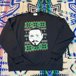 Post Malone Merry Christmas Crewneck.  Great condition.